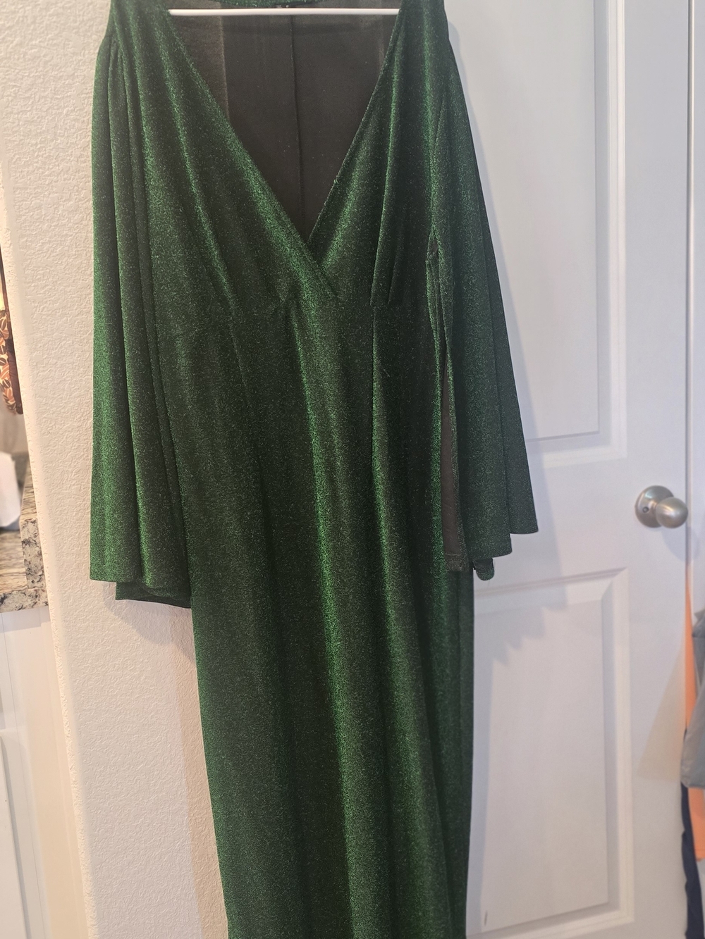 SHEIN Emerald Green Sparkle Dress